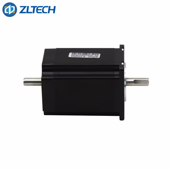 2상 1.8도 단계 각도 57mm NEMA 23 2.2nm 고토크 4A 이중 샤프트 축 CNC 조각 기계용 이중 브러시리스 DC 스테퍼 모터